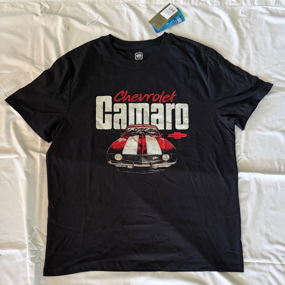 Goodfellow &Co Chevrolet Camaro Graphic Tee - Black with Red & White, NWT